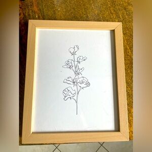 Cute framed flower illustration